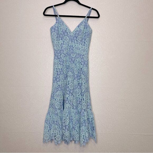 Dress the Population Chantal Summer Sky Floral Lace Dress S - Picture 1 of 5